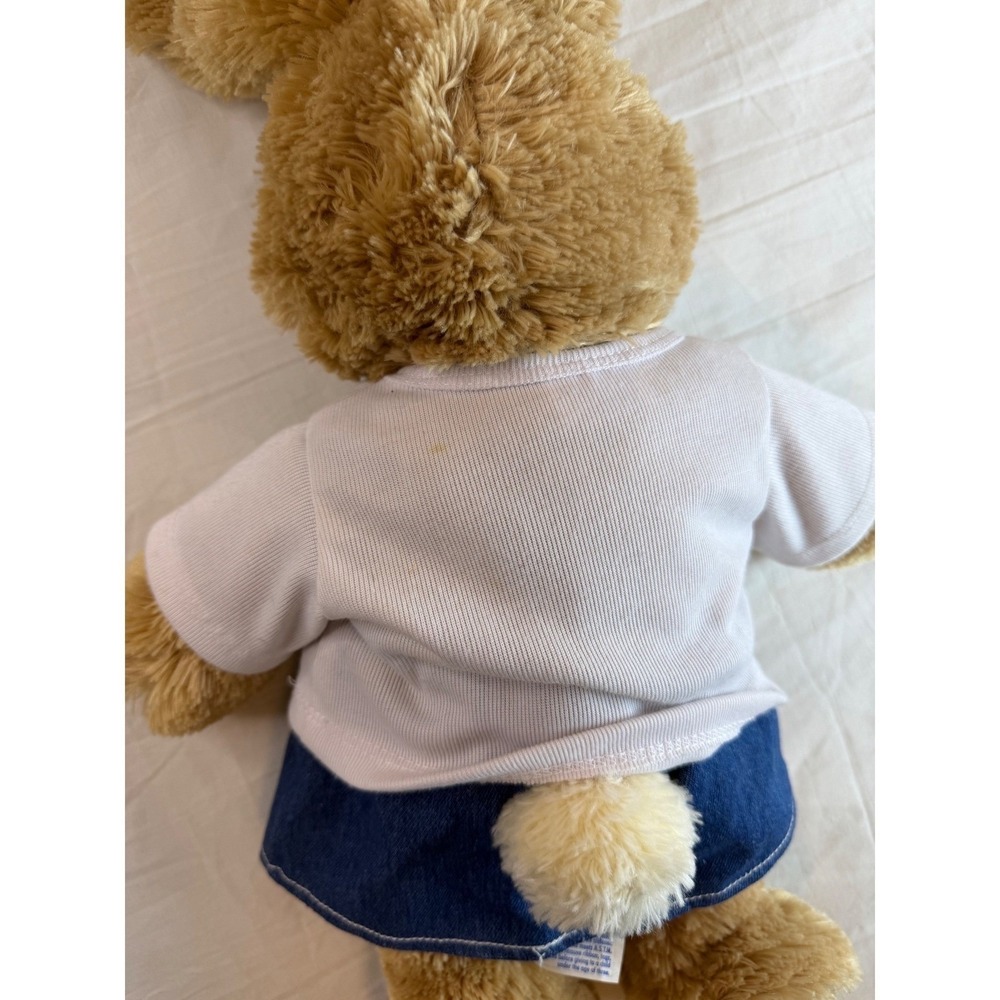 Build‎ A Bear Workshop Bunny Plush White Shirt Denim Skirt Hello Kitty Underwear - Picture 7 of 11